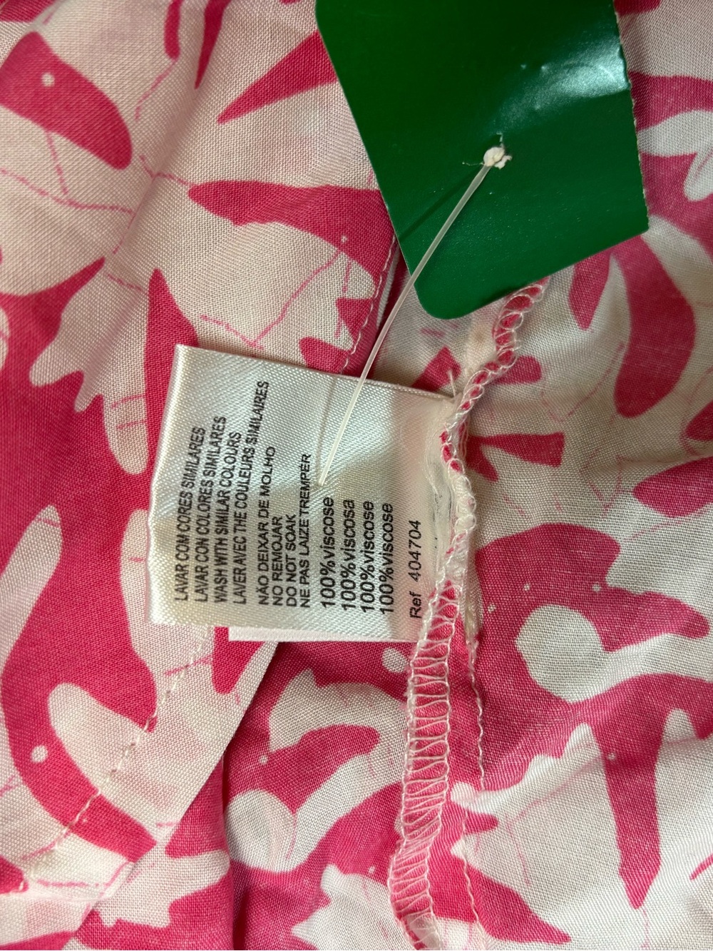 Lanidor Pink & White Floral Midi Dress Size Large New With Tags Resort Dress - Picture 8 of 10
